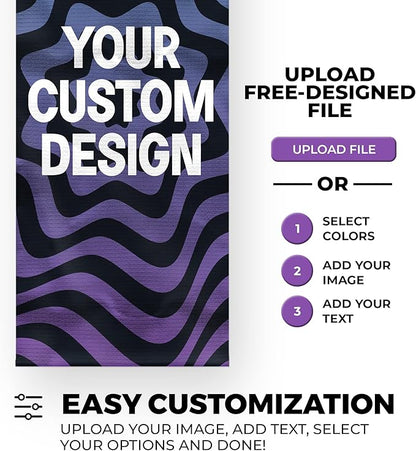 DreamController Custom Hanging Canvas Wall Art Decor(16" X 35" Set of 3) I Customize your Canvas Picture Banner Ready to Hang for Bedroom, Livingroom & Office | Made in USA | Fast delivery | HD Print