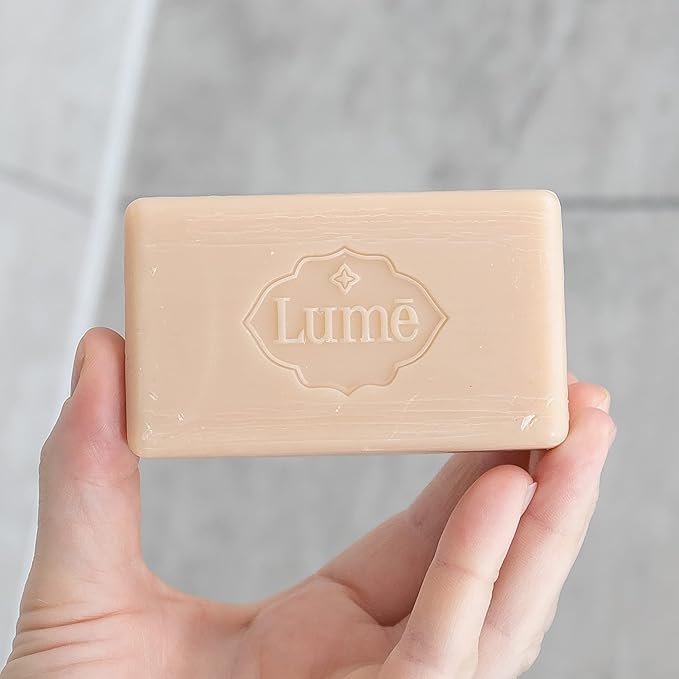 Lume Triple Milled Bar Soap - Rich Moisture & Gentle Cleansing - Paraben Free, Phthalate Free, Skin Safe - 5 ounce (Pack of 4) (Toasted Coconut)