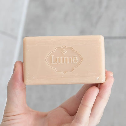 Lume Triple Milled Bar Soap - Rich Moisture & Gentle Cleansing - Paraben Free, Phthalate Free, Skin Safe - 5 ounce (Pack of 4) (Toasted Coconut)