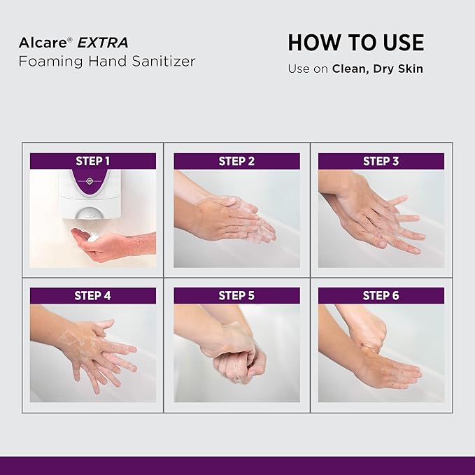 SC Johnson Professional Alcare Extra Foaming Hand Sanitizer 2-Pack 1L Touch-Free Cartridge Refill Pack