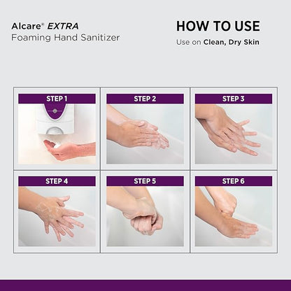 SC Johnson Professional Alcare Extra Foaming Hand Sanitizer 2-Pack 1L Touch-Free Cartridge Refill Pack