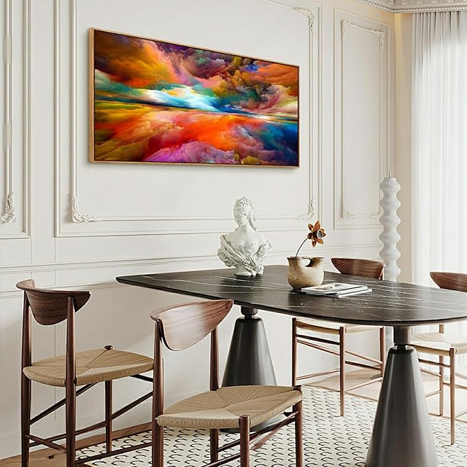 YYYYHPP WKYP2075 Abstract Wall Art Colorful Clouds Landscape Pictures Canvas Prints Paintings Ready to Hang for Living Room Bedroom Kitchen Home and Office Wall Decor