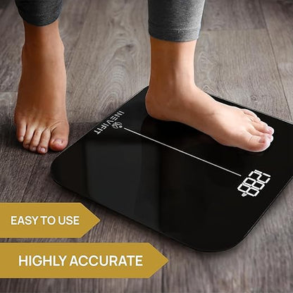 INEVIFIT Premium Bathroom Scale, Highly Accurate Digital Bathroom Body Scale, Precisely Measures Weight up to 400 lbs