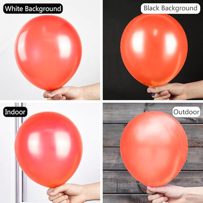 PartyWoo Pearl Coral Red Balloons, 50 pcs 12 Inch Coral Red Balloons, Coral Balloons for Balloon Garland or Balloon Arch as Party Decorations, Birthday Decorations, Wedding Decorations, Red-Z102