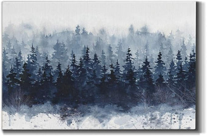 Home Decor Landscape Canvas Wall Art Abstract Floral Painting Modern Pictures Artwork Decoration for Living Room Kitchen Bathroom Office, Ready to Hang, 32x48