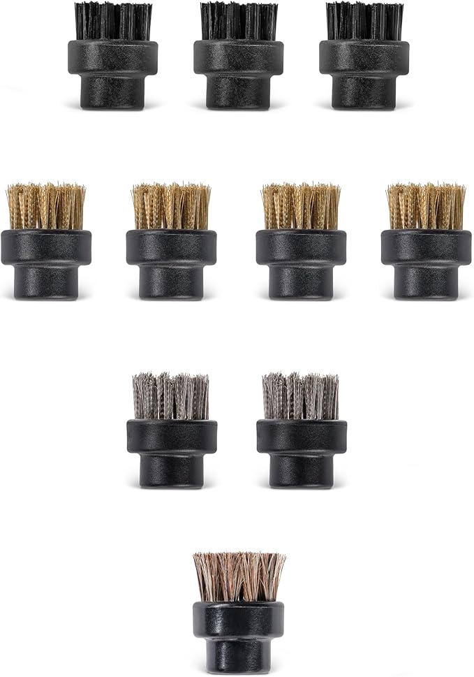 Small Brushes for Dupray Steam Cleaner (10) (Assorted Brushes)