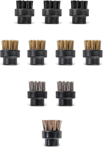 Small Brushes for Dupray Steam Cleaner (10) (Assorted Brushes)