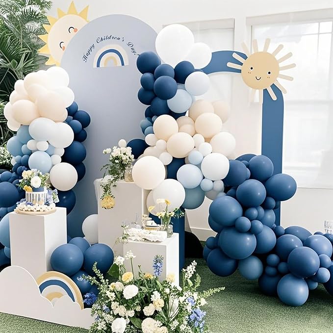White Sand Balloons 100 Pack, 12 Inch Latex Helium Cream White Balloons Garland for Elegant Birthday Wedding Baby Shower Graduation Arch Party Decorations