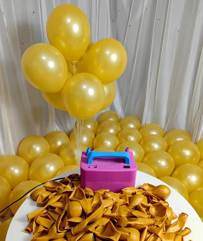 300 Pack Gold Balloons 12 Inch Pearlescent Golden Latex Party Balloon Bulk for Various Party Events Decorations