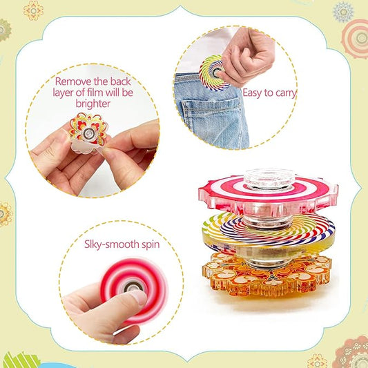 40 Pack Mini Fidget Spinner Toys Bulk Party Favors Easter Basket Goodie Bag Stuffers Gifts,Stress Relief Sensory Toys for Kids Teens Adults Autisms,Treasure Box Toy for Classroom Prizes Supplies
