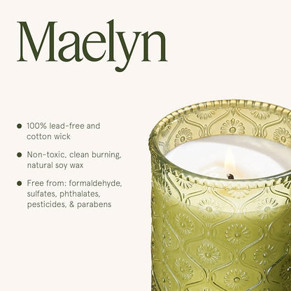 LA JOLIE MUSE Starlit Golden Fir Scented Candle | Cedarwood, Patchouli & Fir Balsam | 6 oz Soy Wax | 40 Hours Clean Burn | Fresh Scent Candles for Home | Gift-Ready for Hosts & Gatherings
