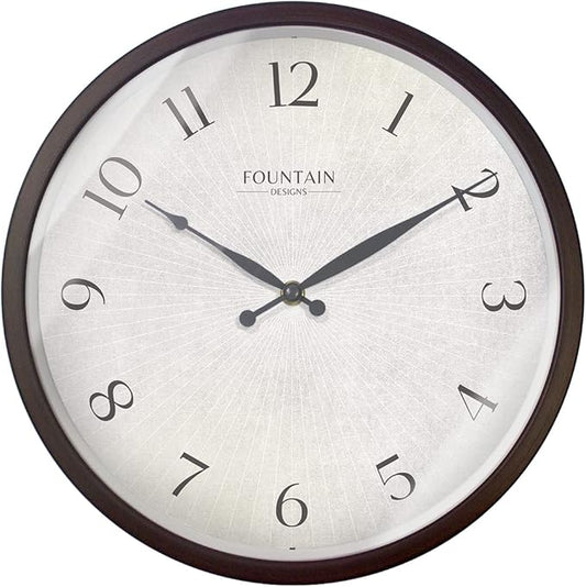 12 Inch Modern Farmhouse Wall Clock, No Ticking Silent Clock, Vintage Oil Rubbed Bronze Black