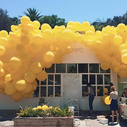 PartyWoo Mustard Yellow Balloons, 50 pcs 12 Inch Boho Yellow Balloons, Dark Yellow Balloons for Balloon Garland or Balloon Arch as Birthday Party Decorations, Baby Shower Decorations, Yellow-F57