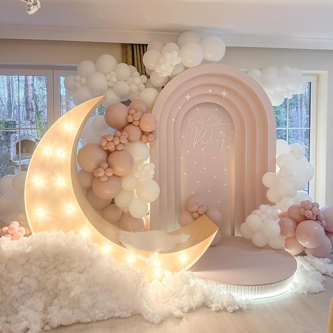 Pink Balloons, 12 Inch 30 Pcs Boho Blush Pink Party Balloon Dusty Rose Nude Pink Balloons Retro Vintage Pink Latex Helium Balloons for Girls Baby Shower Anniversary Wedding Birthday Party Decor