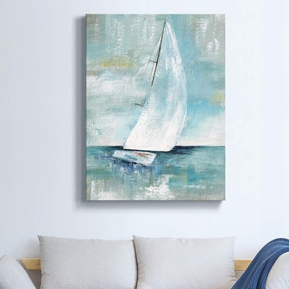 Wexford Home Home Decor Landscape Canvas Wall Art Abstract Floral Painting Modern Pictures Artwork Decoration for Living Room Kitchen Bathroom Office, Ready to Hang
