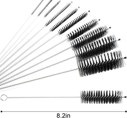 LOVEINUSA Straw Cleaner Brush, 8.2 Inch Nylon Pipe Cleaners, Bottle Brushes for Reusable Straws, Baby Sippy Cup, Syringes, Thermos, Hummingbird Feeders, Set of 10PCS