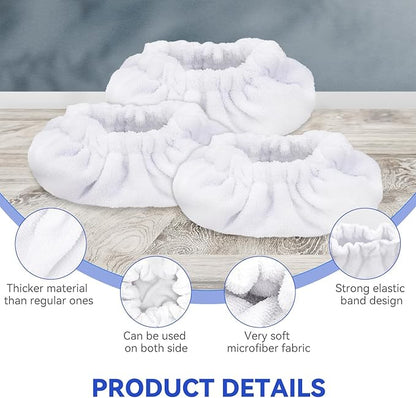 Steam Mop Pads Fit for Dupray Neat Steam Cleaner - Large Bonnets (Rectangle) Neat Washable and Reusable Microfiber Pads - Accessories for Neat Steam Cleaner (12 Pack)