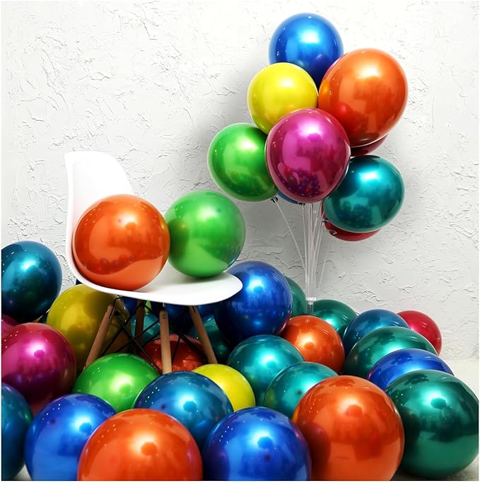 Metallic green balloons, 50 pcs 10 inches emerald green balloons Double layer green balloons are more durable suitable for wedding, birthday party balloon decoration