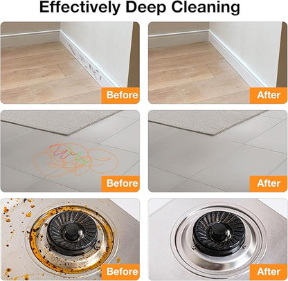 Powerful Steam Cleaner for Home, Chemical-Free Multipurpose Steam Cleaner, 3-Steam Volumes Comfy Handle, Portable Deep Cleaning Lightweight Steamer for Car Detailing Carpet Upholstery Tile Grout