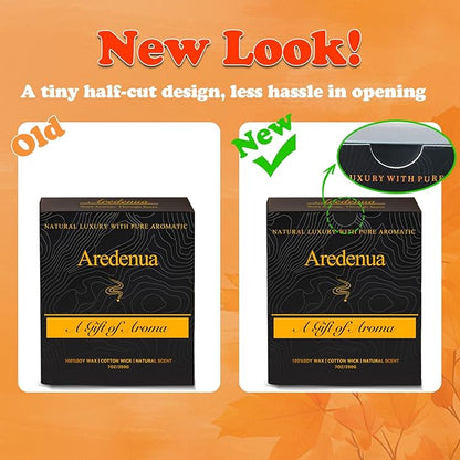 Autumn Leaves Candle – Warm Seasonal Leaf Aroma, Hand-Poured Soy Candles for Winter Home Décor, Cozy Holiday & Christmas Candles Gift, Season Celebration Winter Christmas Gifts for Women