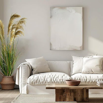 Alonfala - 57" (2-Pack) Artificial Pampas Grass in Stylish Planters: Elevate Every Corner with Tranquil Ambiance. Perfect for Indoor Decor, Housewarming, and New Home Celebration.