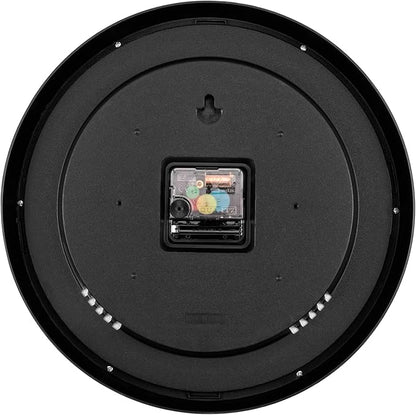 Lumuasky 2 Pack Black Wall Clock,12 Inch Silent Non Ticking Quartz Battery Operated Round Analog Classic Clock for Classroom School Office Living Room Bedroom Home