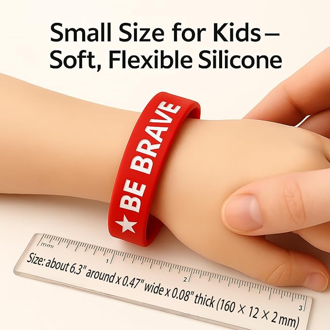 Kids Bracelets Silicone Wristbands: 24 Pack USA Theme Classroom Rewards Birthday Party Favors & School Spirit Day Gifts for Elementary Students