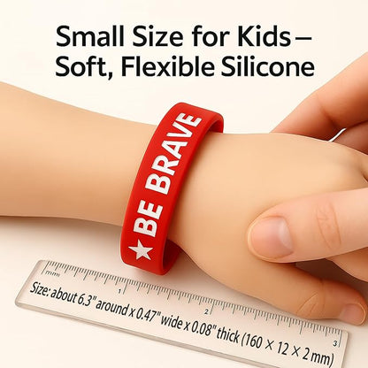 Kids Bracelets Silicone Wristbands: 24 Pack USA Theme Classroom Rewards Birthday Party Favors & School Spirit Day Gifts for Elementary Students