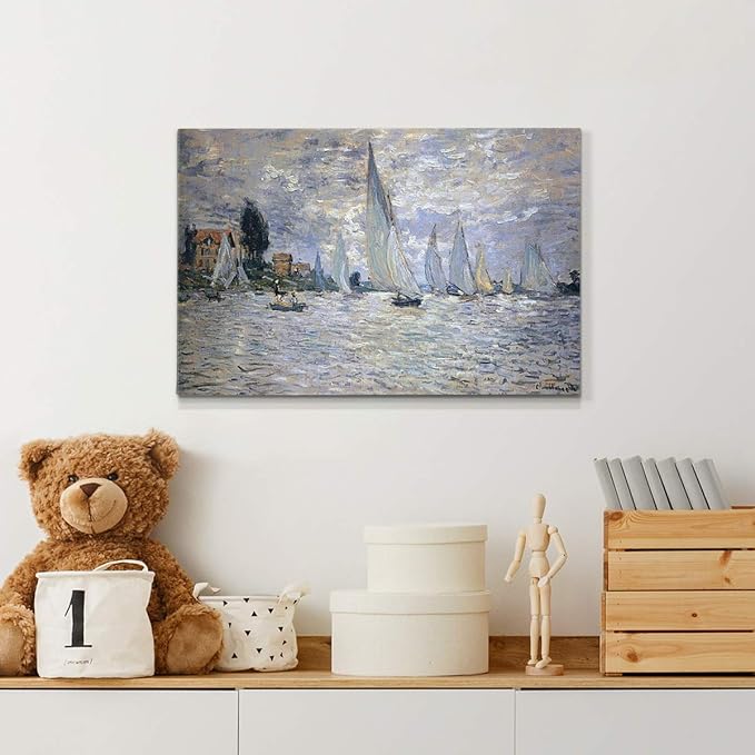 Home Decor Landscape Canvas Wall Art Abstract Floral Painting Modern Pictures Artwork Decoration for Living Room Kitchen Bathroom Office, Ready to Hang