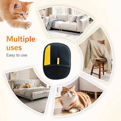 Pet Hair Removal Glove,Magic Brush Pet Hair,electrostatic pet Hair Remover Glove,Laundry/Couch/Carpet/Car Seat for 2025 New Reusable Magic Brush Cat & Dog Remover Tool(2 Pcs)