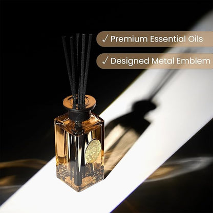 M&SENSE 6.3 oz Large Reed Diffuser Set | Cashmere Cloud Scent Oil Diffuser with Sticks | Hotel Collection Non-Toxic Essential Oil |for Bedroom Bathroom Living Room