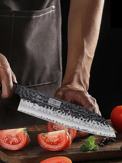 3 Pieces Knife Set, Professional High Carbon Steel Kitchen Knives Set, Ultra Sharp Japanese Chef Knife Set with Ergonomic Handle & Gift Box