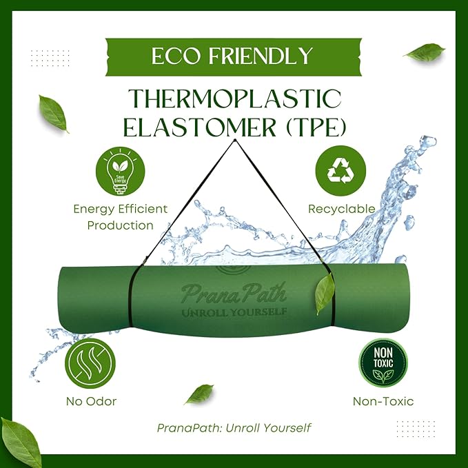 Extra Wide Yoga Mat (72”x32”x6mm) - TPE, Dual-Color, Non-Slip, w/Mesh Carry Bag & Strap