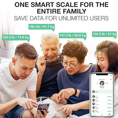 Korescale Gen2 Digital Smart Scale with BMI, Body Fat, Muscle Mass, Weight | Highly Accurate Bathroom Scales, Bluetooth Composition Analyzer | Compatible with KoreHealth, Apple Health App (White)