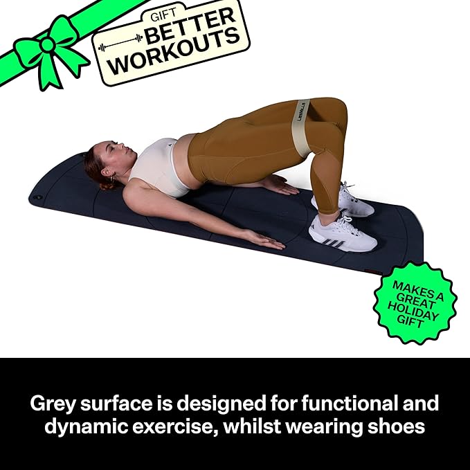 Les Mills™ MBX MAT™ Dual Sided Exercise Mat For Yoga and Dynamic Exercise Training At Home and Gym Use