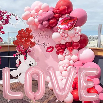 40 Inch Pearl Pink Large Letter Balloons - A to Z, Self Inflating Pink Foil Alphabet O Mylar Balloons for Girls' Birthday Party & Anniversary Decorations