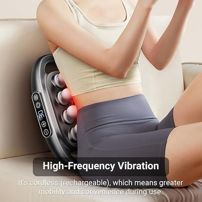 Massage Gun Deep Tissue, 16-Head Percussion Massager with Good Speeds & Multiple Modes, Quiet Muscle Massager for Pain Relief, Back, Neck, Shoulders, Legs & Full Body Recovery