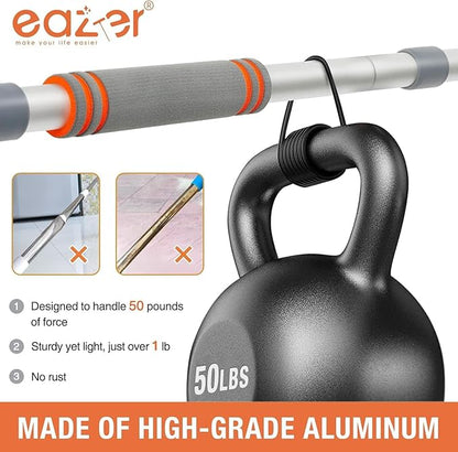 Eazer Squeegee Window Cleaner 2 in 1 Rotatable Window Cleaning Tool Kit with Elbow/Straight Extension Pole, 62‘’ Window Washing Equipment with Bendable Head for Indoor/Outdoor Car Glass