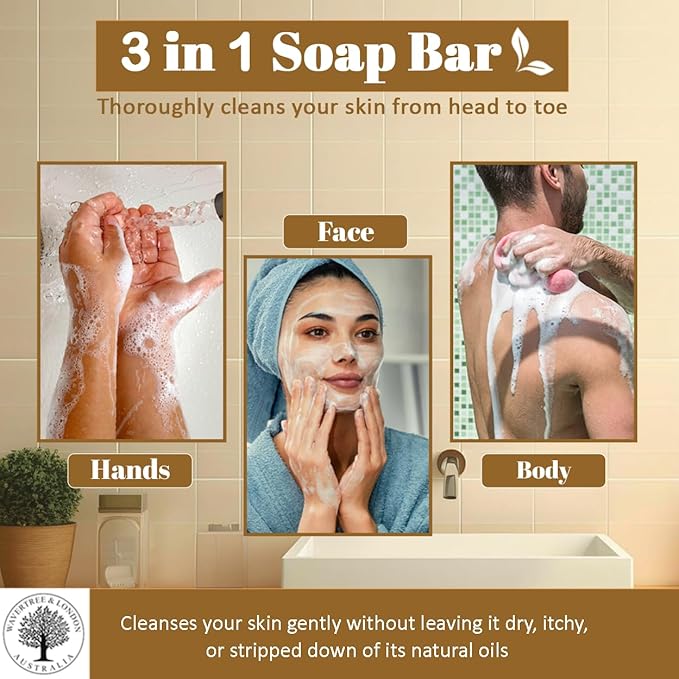 Wavertree & London Vanilla, Cedarwood & Cinnamon Scented Natural Soap (8 Bars), 7oz Moisturizing French Triple Milled Soap Bars enriched with shea butter, Plant Oil Bath & Body Bars for All Skin Types