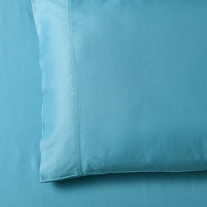 Royal Hotel Bedding ABRIPEDIC Sheets, Viscose from Bamboo, Sheet Set 600 Thread Count, Silky Soft Sheets, Viscose from Bamboo, Sheet Set, Split-King : Adjustable King, Aqua