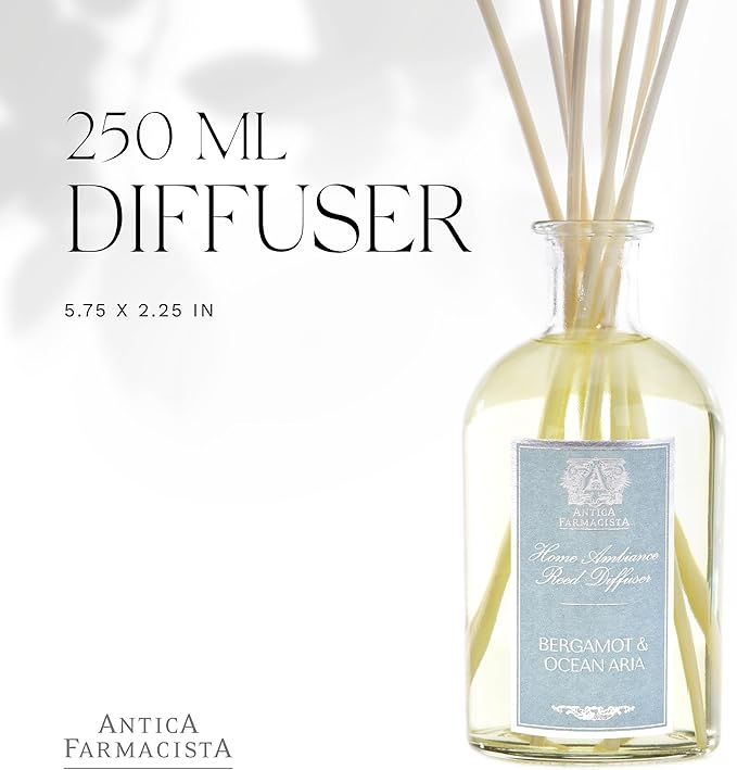 Antica Farmacista Home Ambiance Diffuser, Bergamot and Ocean Aria, 8.45 Fl Oz