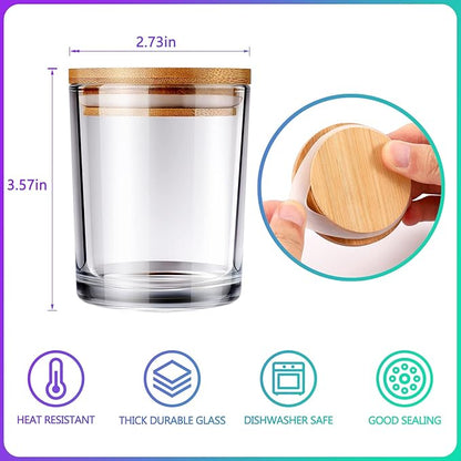 20 PCS Candle Jars,Candle Jars with Lids,Candle Making Kit,Bulk CandleJars For Candles