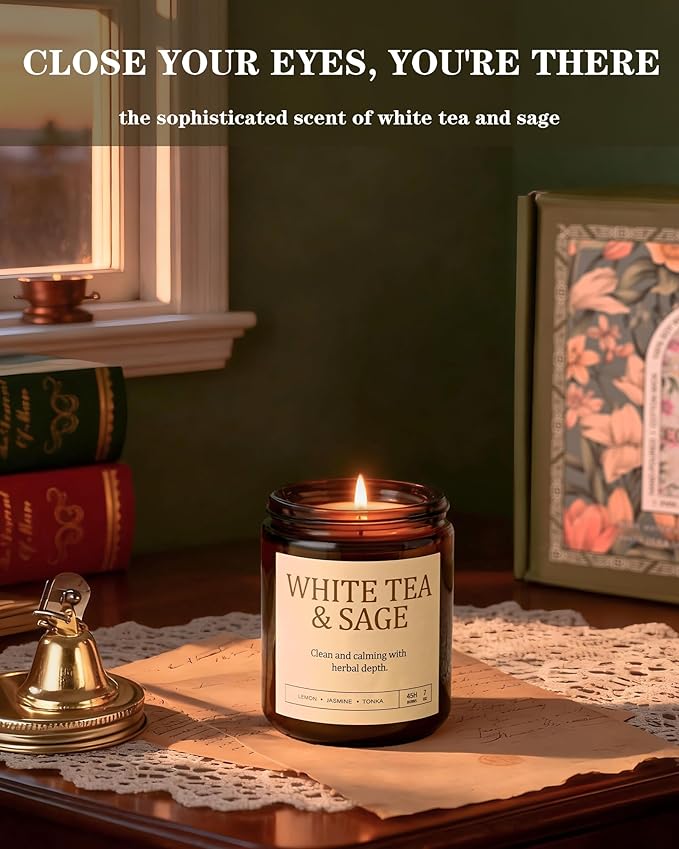 4 Pack Scented Candles for Women: 28oz Natural Soy Candles for Home Scented, Up to 200H Burning, Aromatherapy Candle Set, Jar Candle Gift Set for Bath Meditation, Birthday Christmas Gifts, Home Decor