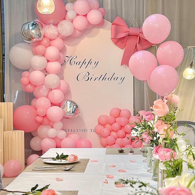 Pink Balloons 12 Inch 100 Pack Light Pink Latex Party Balloons Pastel Pink Helium Balloons Wedding Princess Birthday Bride Baby Shower Party Decorations