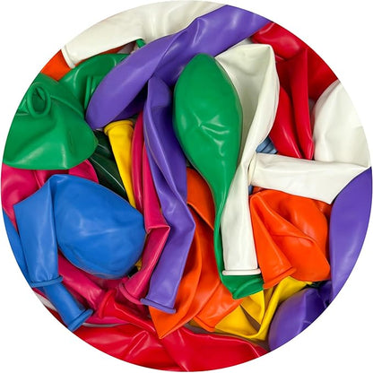 Balloons Assorted Colors, 50 Pack, 12 Inch Rainbow Balloons, 10 Color Balloon Pack For Birthdays, Weddings, Baby Showers, Holidays, Colorful Party Balloons Decorations