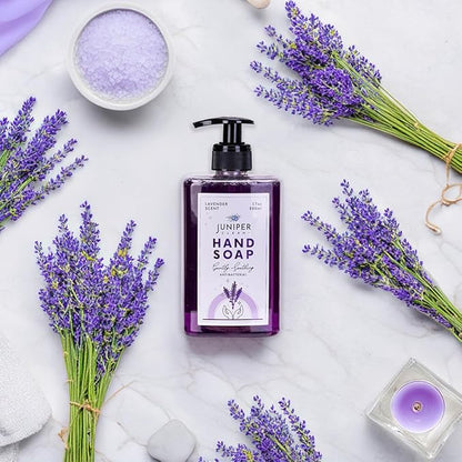 Antibacterial Hand Soap with Pump, Lavender Scent, Liquid Hand Soap 17 Fl Oz (Pack of 1)