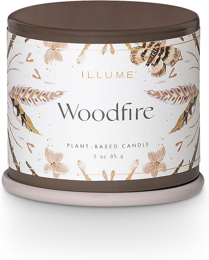 Demi Vanity Tin Candle, Woodfire