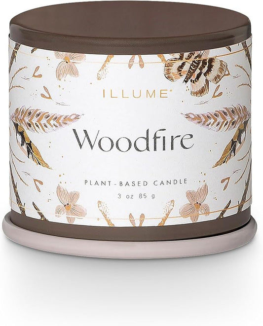 Demi Vanity Tin Candle, Woodfire
