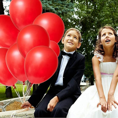 Red Balloons 12inch 100pcs Red Latex Balloons for Red Blue White Decoration Decoration.Baby Shower Birthday Valentine's Party Latex Balloons
