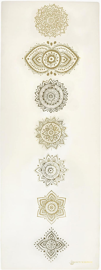 Shanti PU Yoga mat - Artist Designed, Premium eco friendly mats, Non Slip, Non Toxic, Great for Regular & Hot Yoga, Pilates and Work out (72 inch x 28 inch x 5mm Thick)k out (72 inch x 28 inch x 5mm Thick)